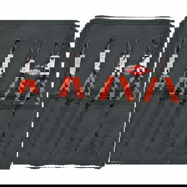 Plier Sets; Set Type: Internal Ring Pliers ; Container Type: Tool Roll ; Overall Length: 6-3/4 in; 7-1/4 in ; Handle Material: Plastic Coated